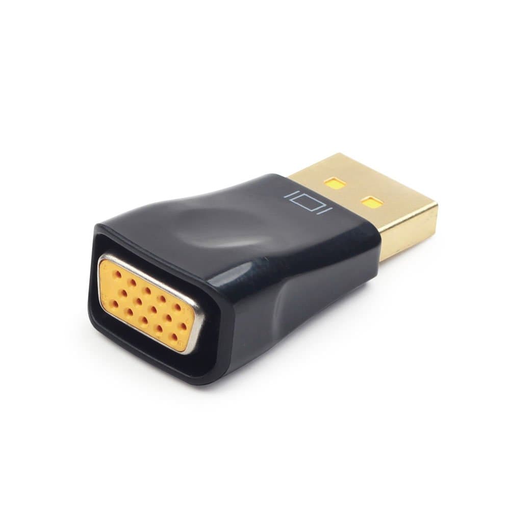 Переходник DisplayPort 20M на VGA 15F, черный
