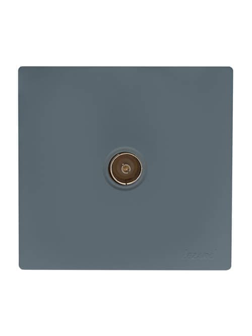 LETO Розетка ТВ оконечная графит  Lezard  752-3400-130