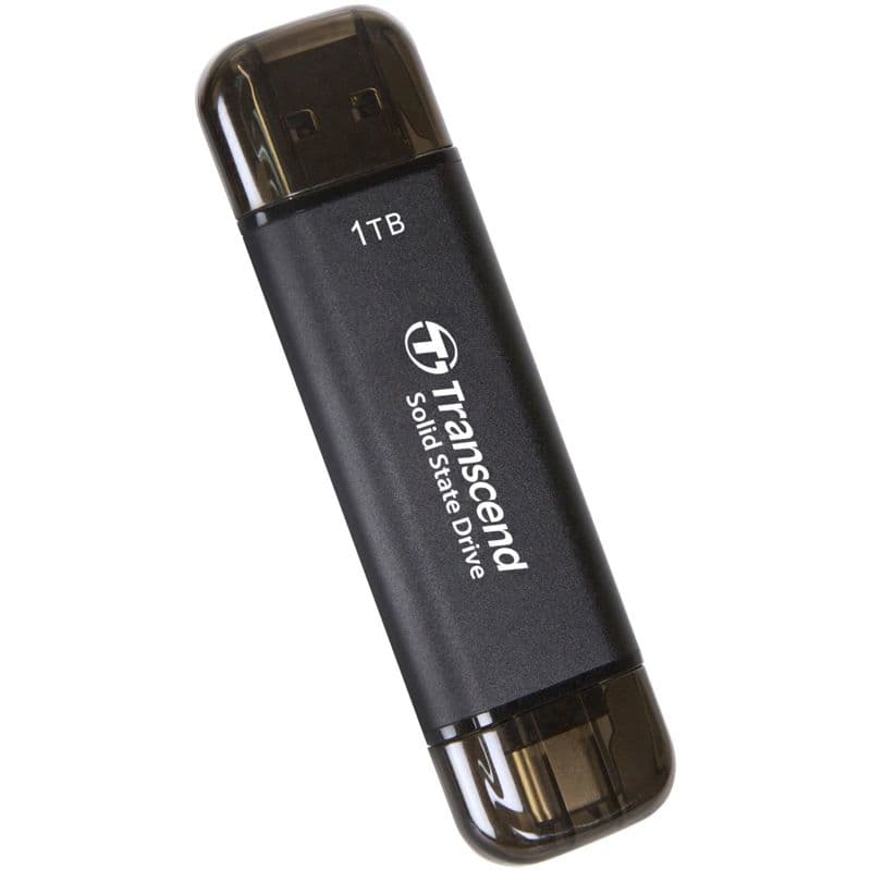 Накопитель твердотелый SSD 1TB ESD310, USB 3.1 Gen 2, USB Type A / Type C, черный