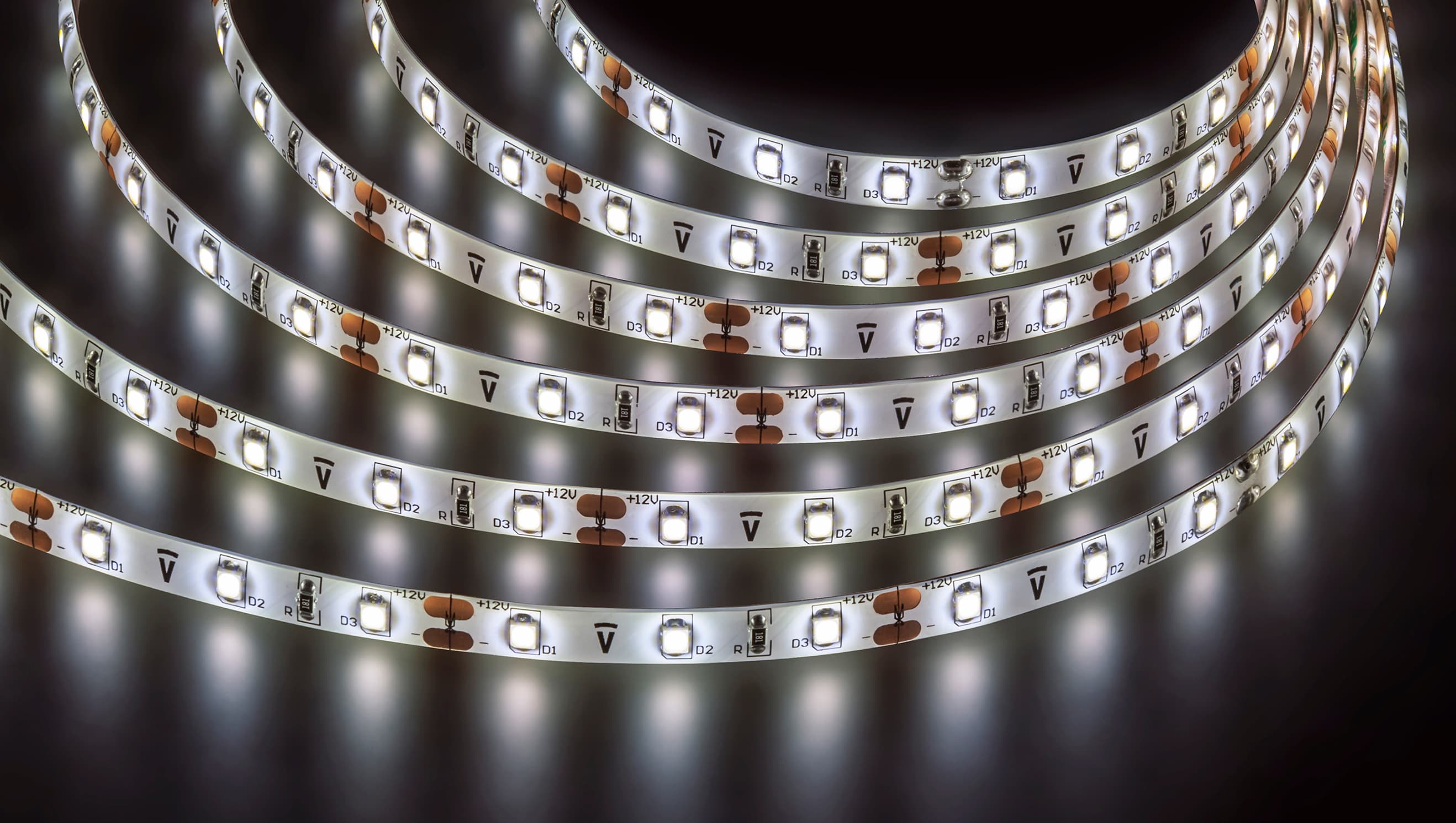 Лента светодиодная 4.8Вт/м 12В 4000К IP65 60LED/м NLS-3528-Pro 5м