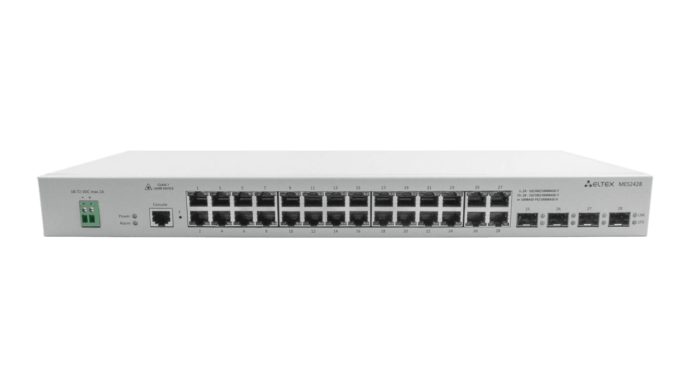 Коммутатор управляемый L2 28 портов RJ45/Combo 10 100 1000 Мб/с