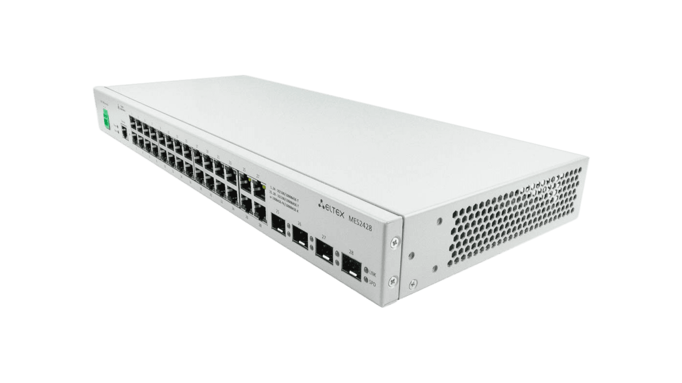 Коммутатор управляемый L2 28 портов RJ45/Combo 10 100 1000 Мб/с