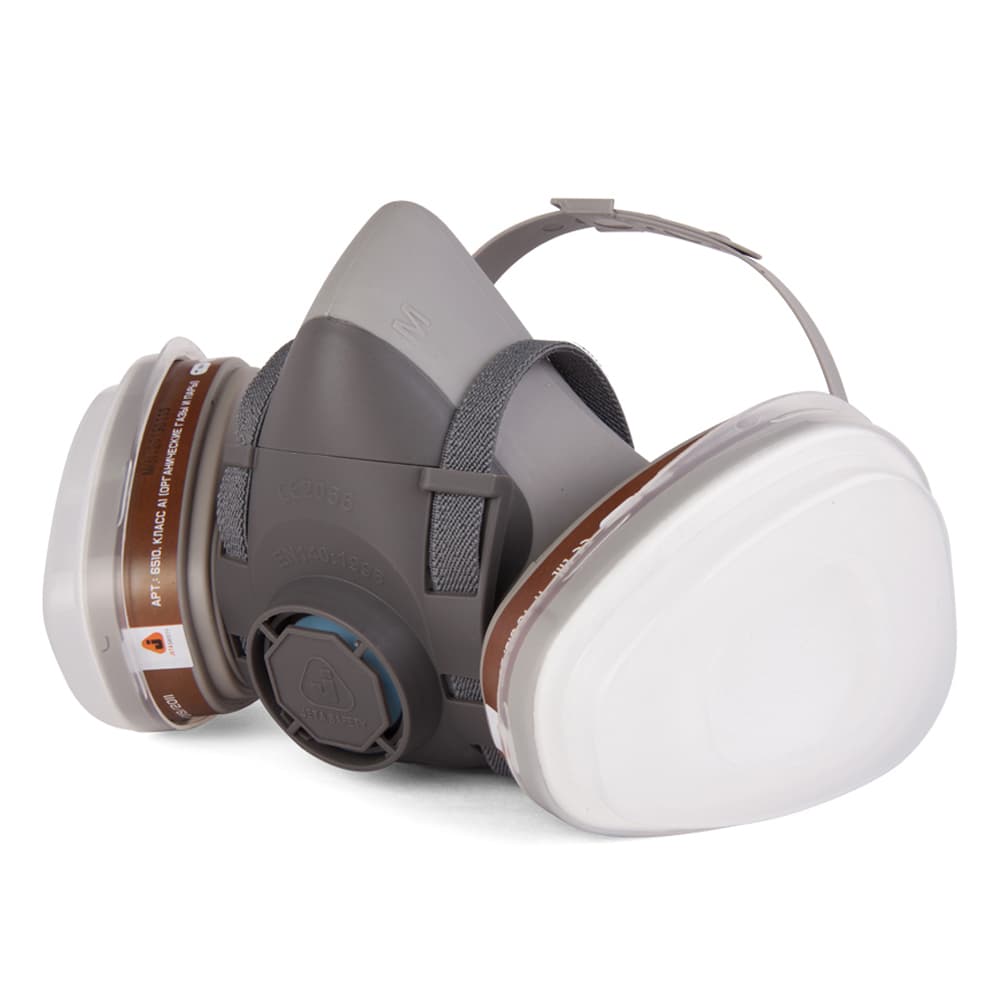 Комплект для защиты дыхания Jeta Safety J-SET 5500P размер S: полумаска, фильтры А1 (2 шт), предфильтры P2 (4 шт), держатели (2 шт)