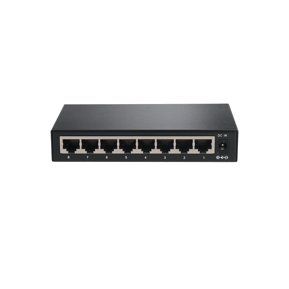 Коммутатор неуправляемый 8 портов, 8хRJ45 10/100/1000 Мб/с