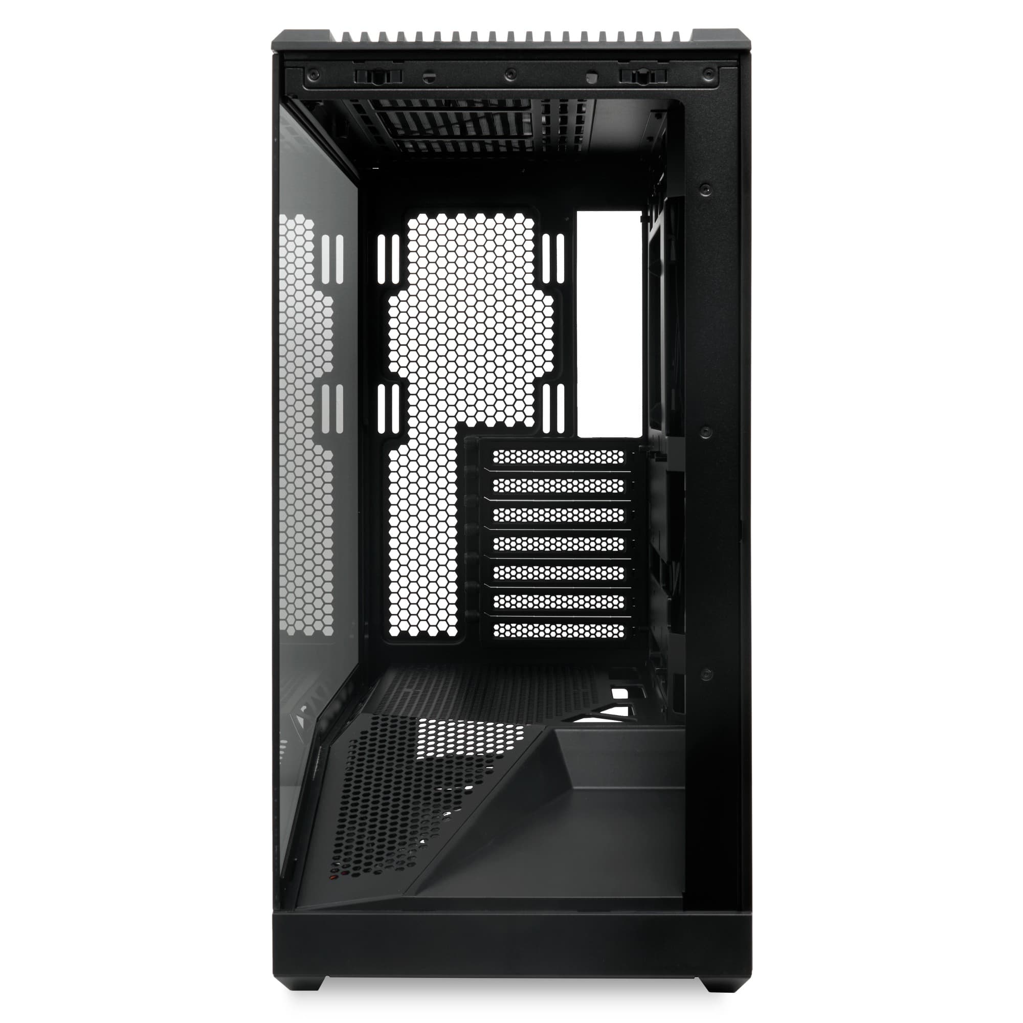 Корпус для ПК F711 Panoramic Black, Full Tower, ATX/mATX/mITX, черный, без БП
