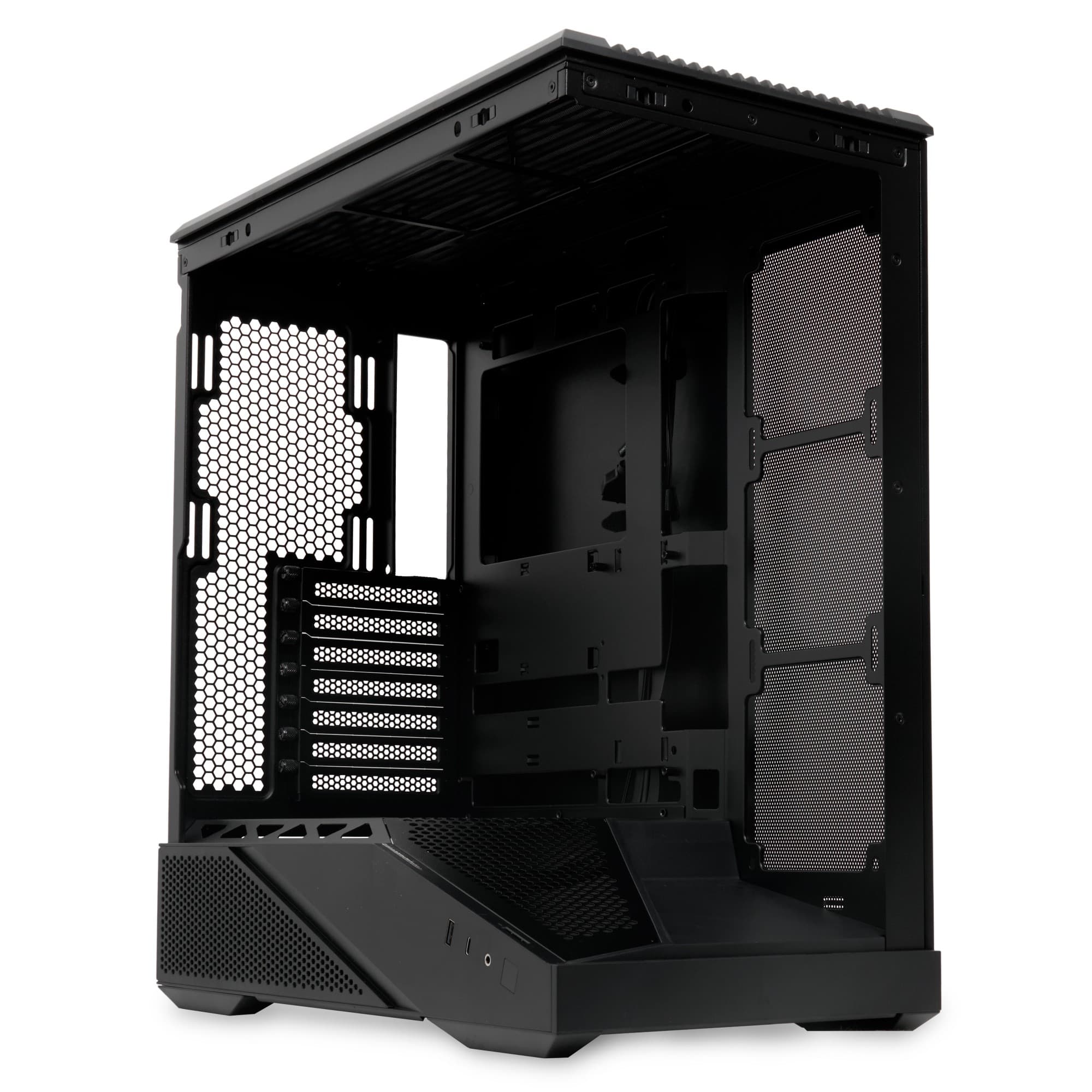 Корпус для ПК F711 Panoramic Black, Full Tower, ATX/mATX/mITX, черный, без БП