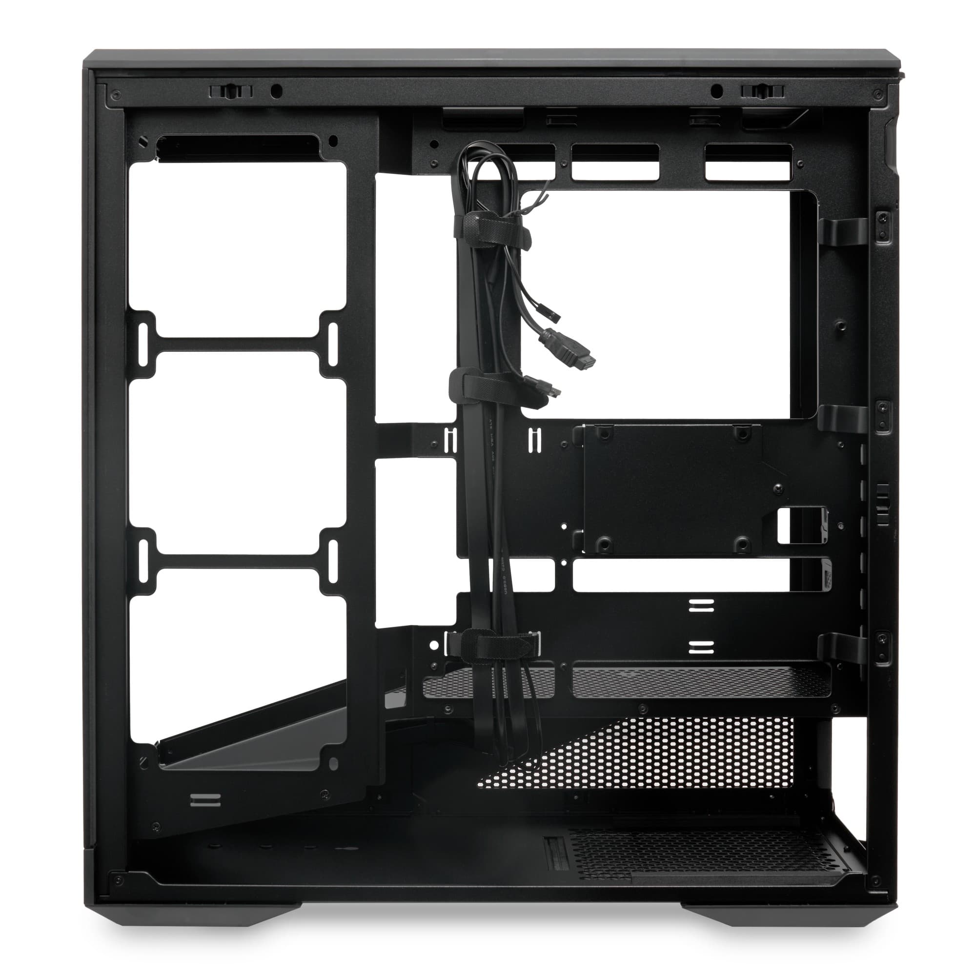 Корпус для ПК F711 Panoramic Black, Full Tower, ATX/mATX/mITX, черный, без БП