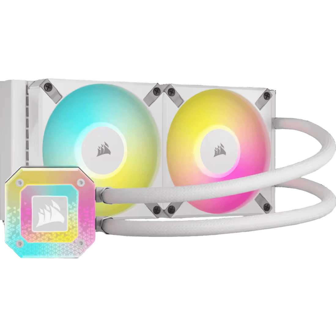 Система жидкостного охлаждения iCUE H100i ELITE CAPELLIX XT, RGB, 120мм, белая