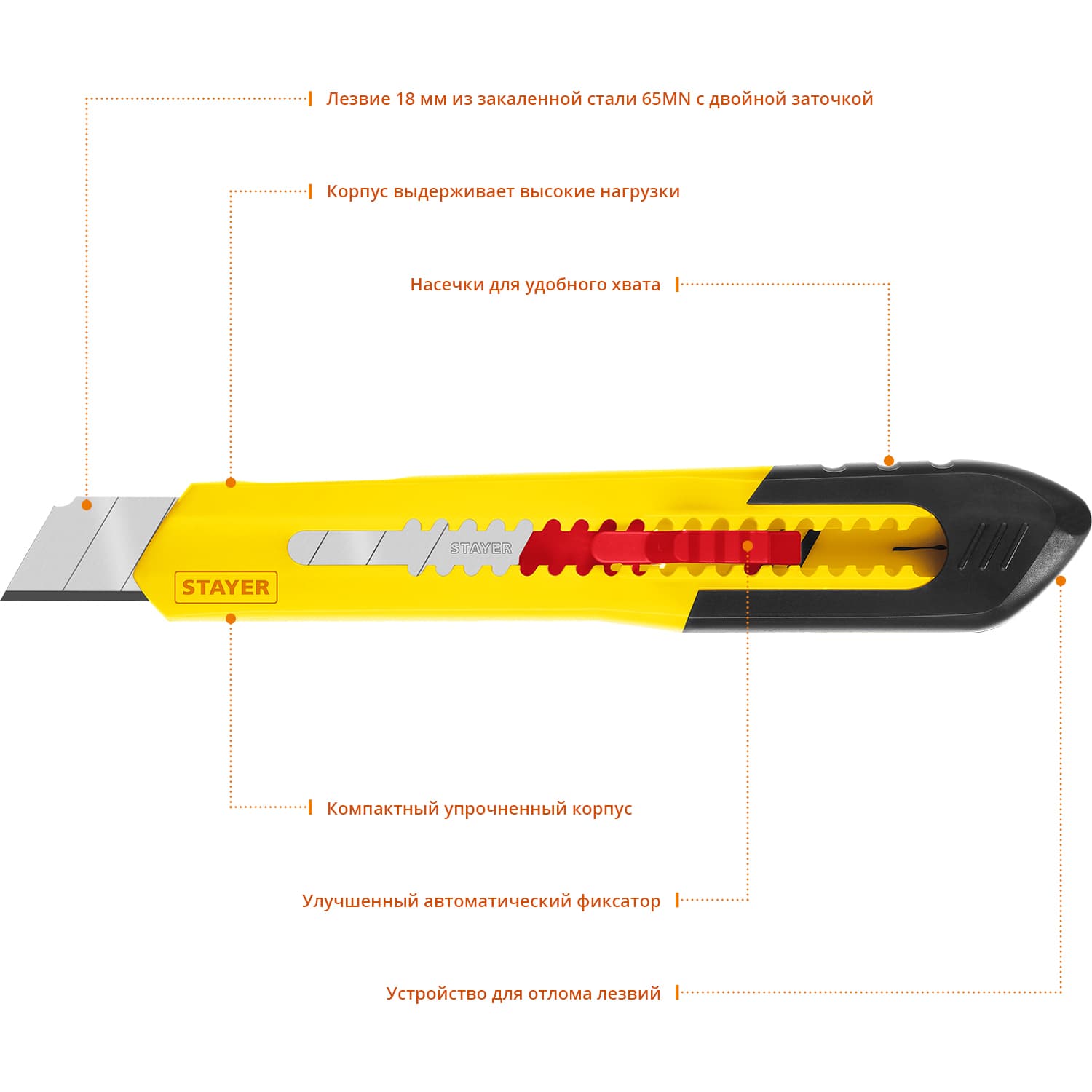 Ножи с сегментированным лезвием QUICK-19