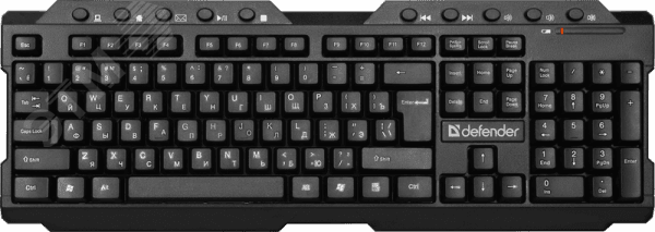 Клавиатура беспроводная Element HB-195 , мультимедиа, черный