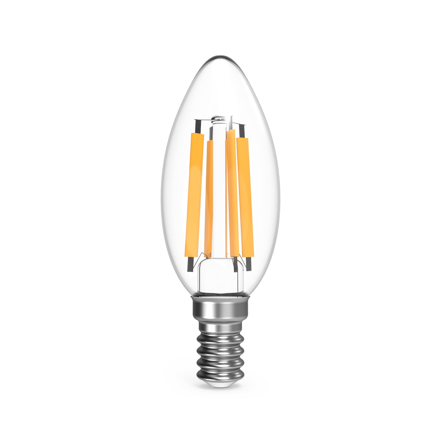 Лампа светодиодная филаментная LED 13 Вт 1150 лм 4100К свеча нейтральный E14 AC 220В прозрачная колба Black Filament