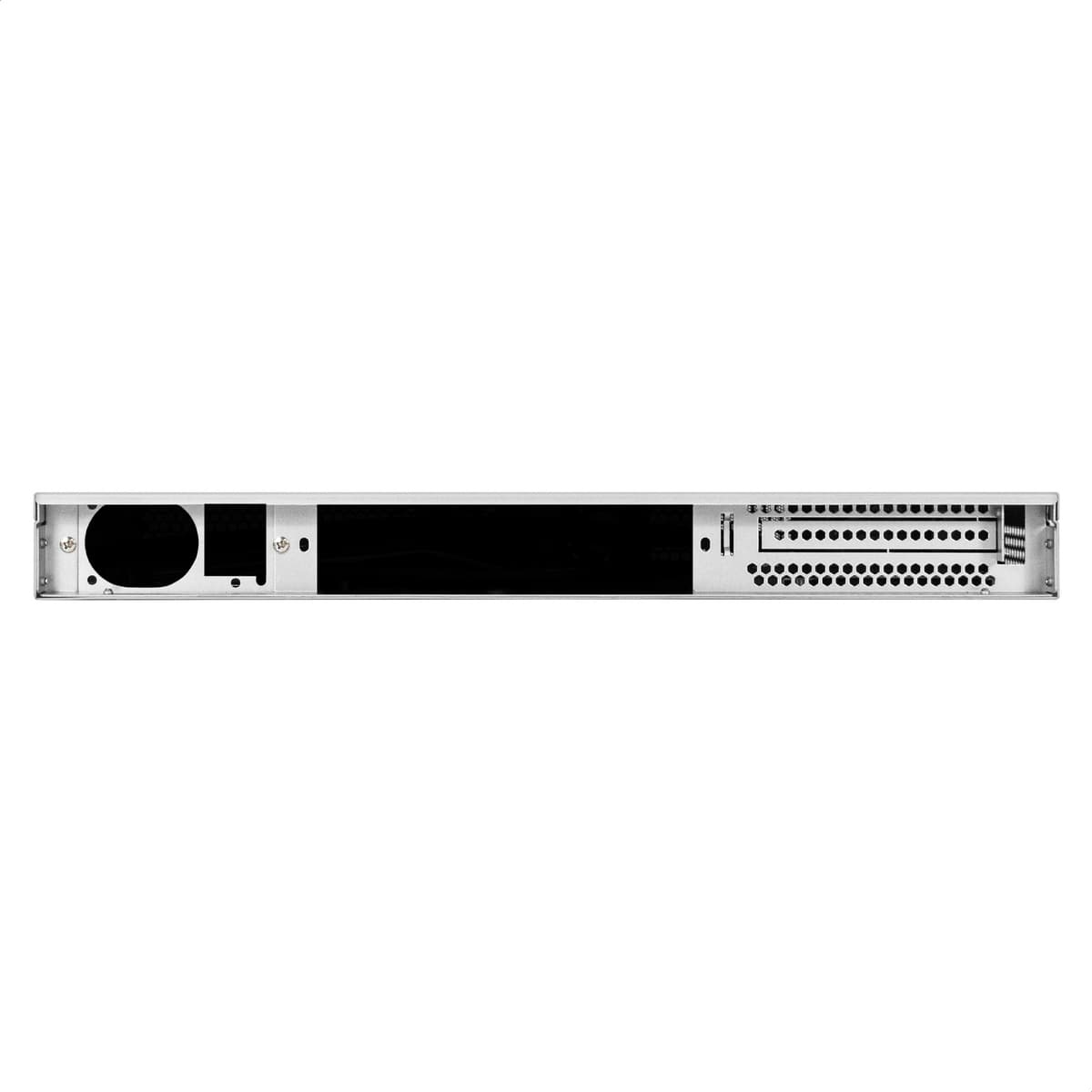 Серверный корпус 1U, 19'' стоечный, глубина 250 мм, без БП, 2xUSB