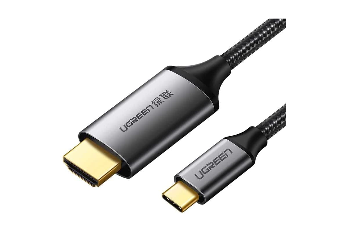 Кабель USB C-HDMI, 1.5м., серо-черный