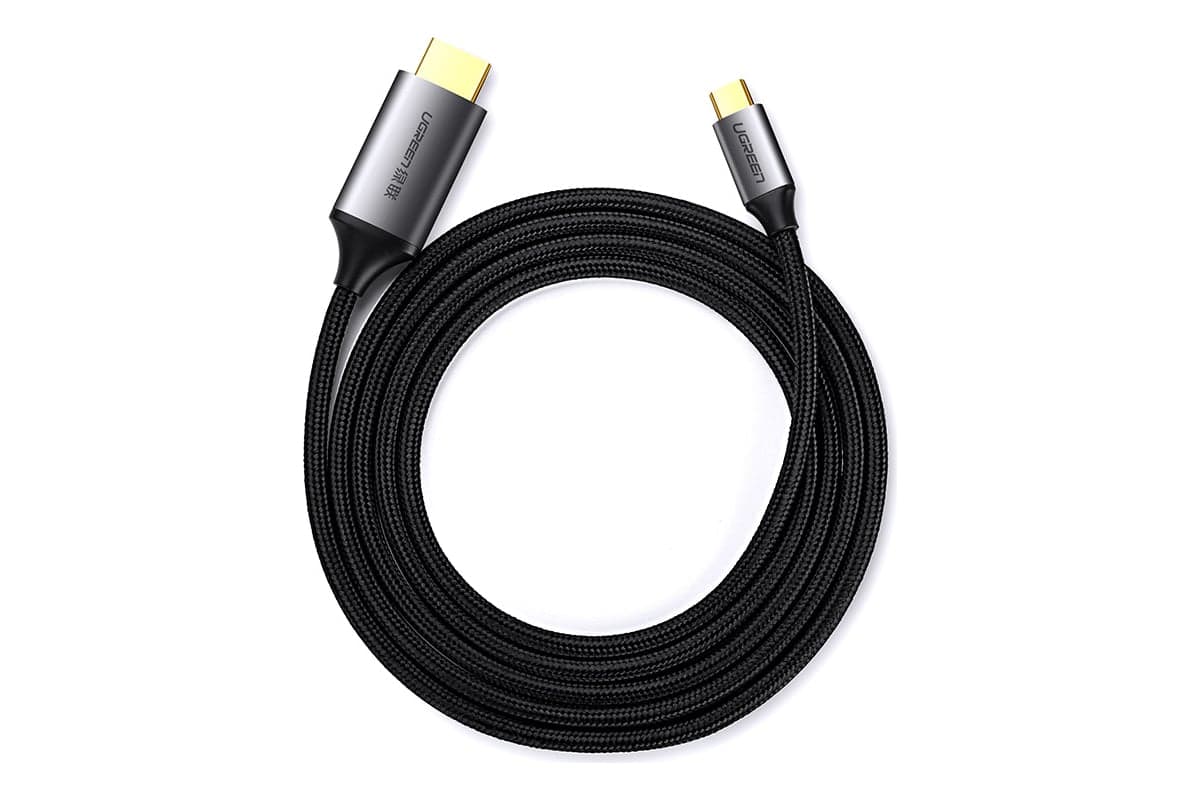 Кабель USB C-HDMI, 1.5м., серо-черный