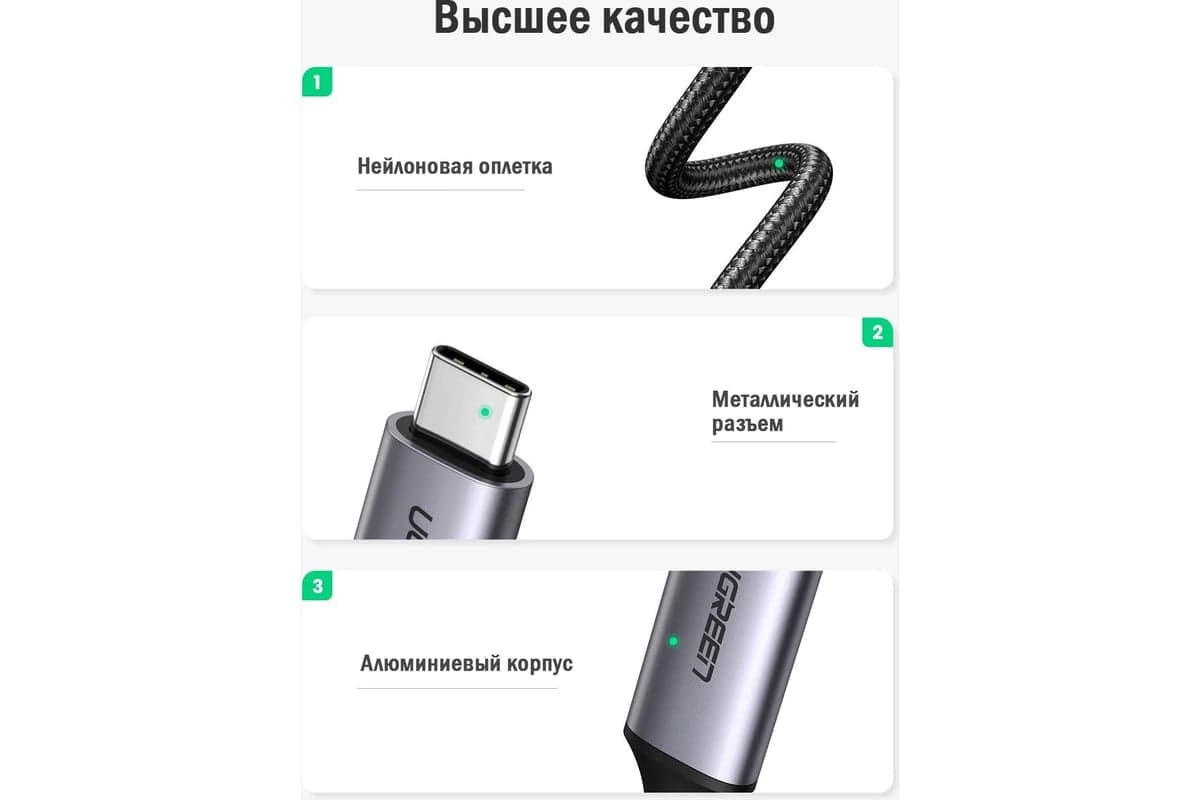 Кабель USB C-HDMI, 1.5м., серо-черный