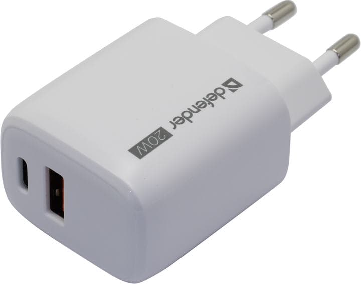 Зарядное устройство сетевое UPA-103 USB-C/PD20W+USB-A/QC3.0