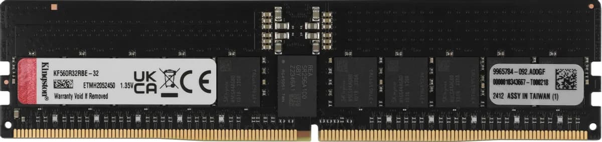 Модуль памяти 32GB FURY Renegade Pro RDIMM Black EXPO, DIMM DDR5, 6000 МГц, 48000 Мб/с