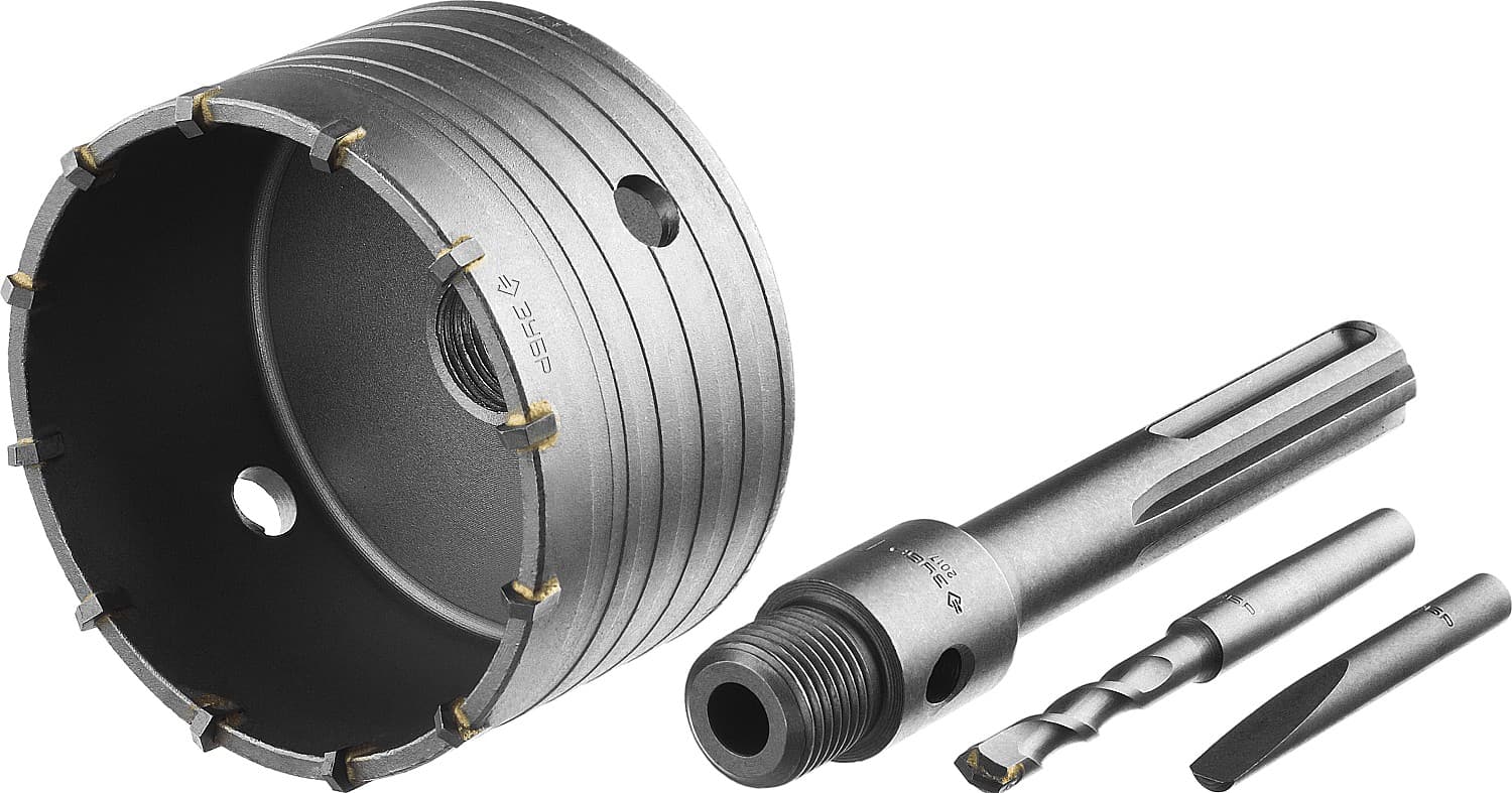 Коронка по бетону ''Профессионал'' с державкой SDS-Max, 100 мм