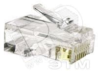 Разъем RJ-458P8C под витую пару категория 6 универсальный 100 шт