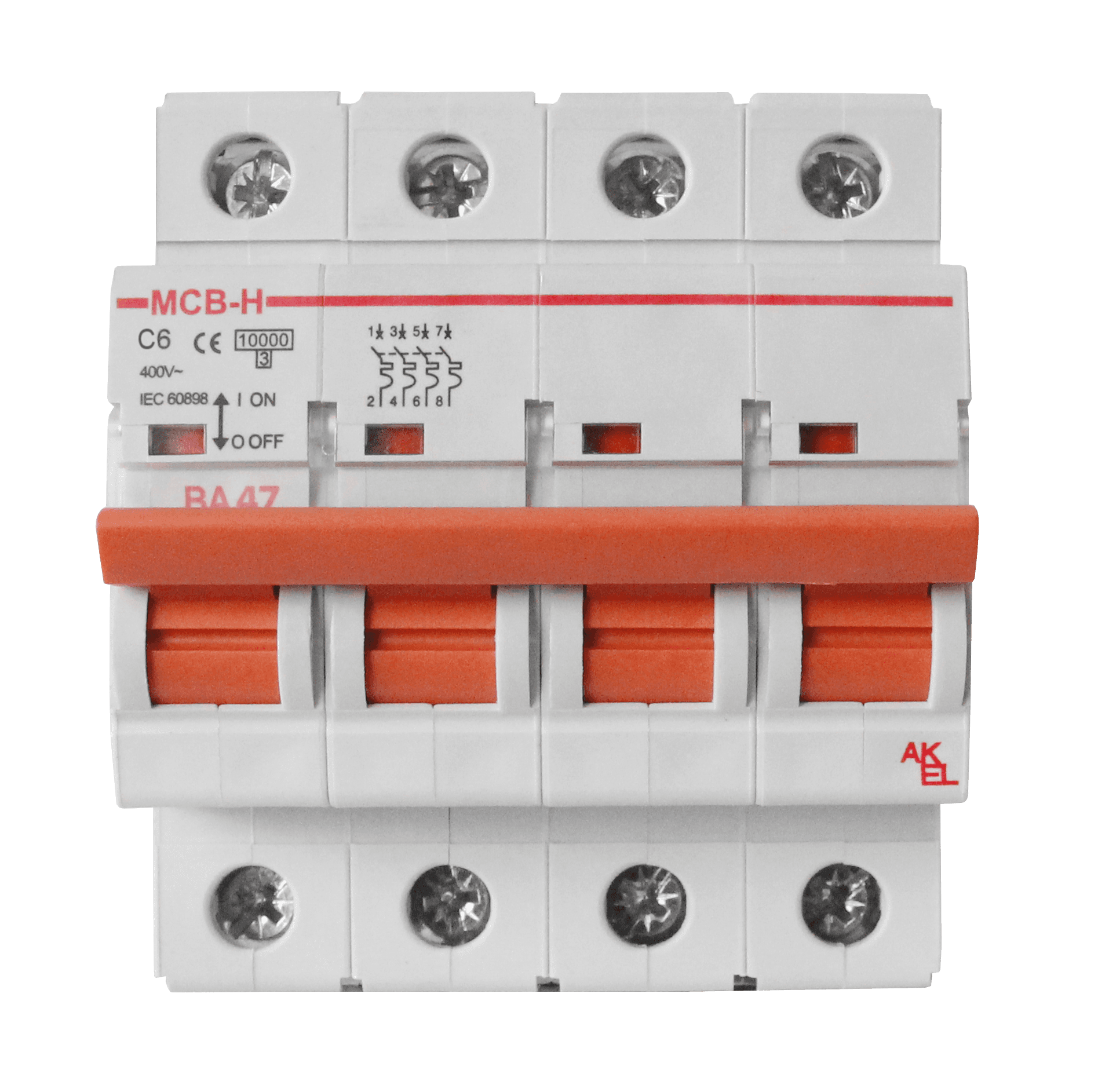 Выключатель автоматический ВА47-MCB-H-4P-C50-AC 4P/50A/C/10кА