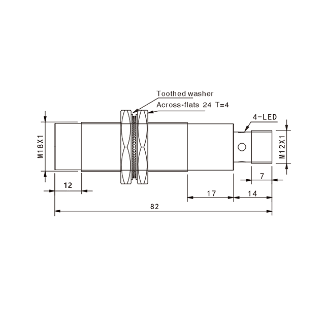 Индуктивный датчик Akusense TLN18-16PO-E2