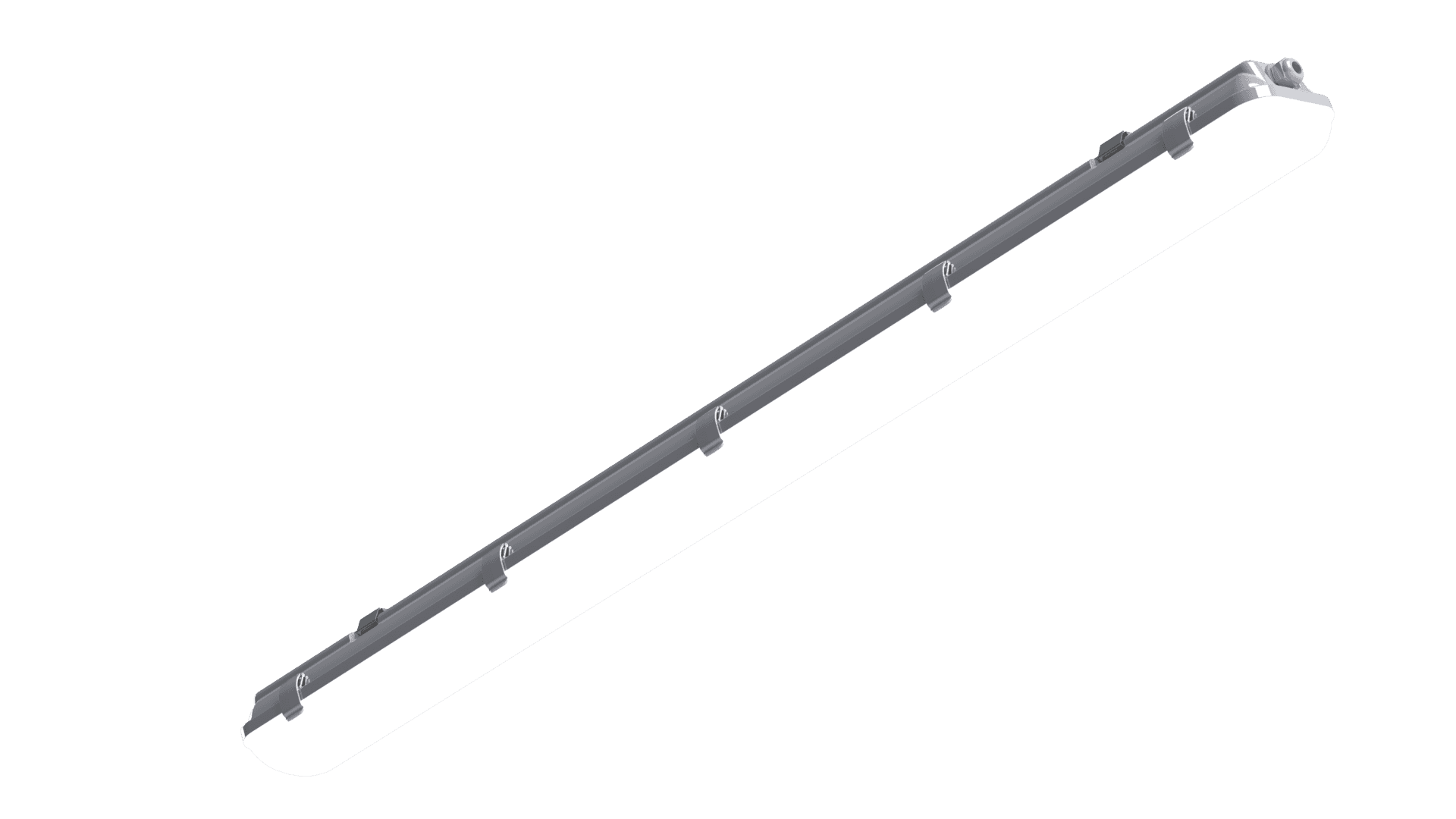 Светильник светодиодный CSVT SLIM PRO 39 1262х124х85 CRI80 4000 milky IP65 серый подвесной/накладной