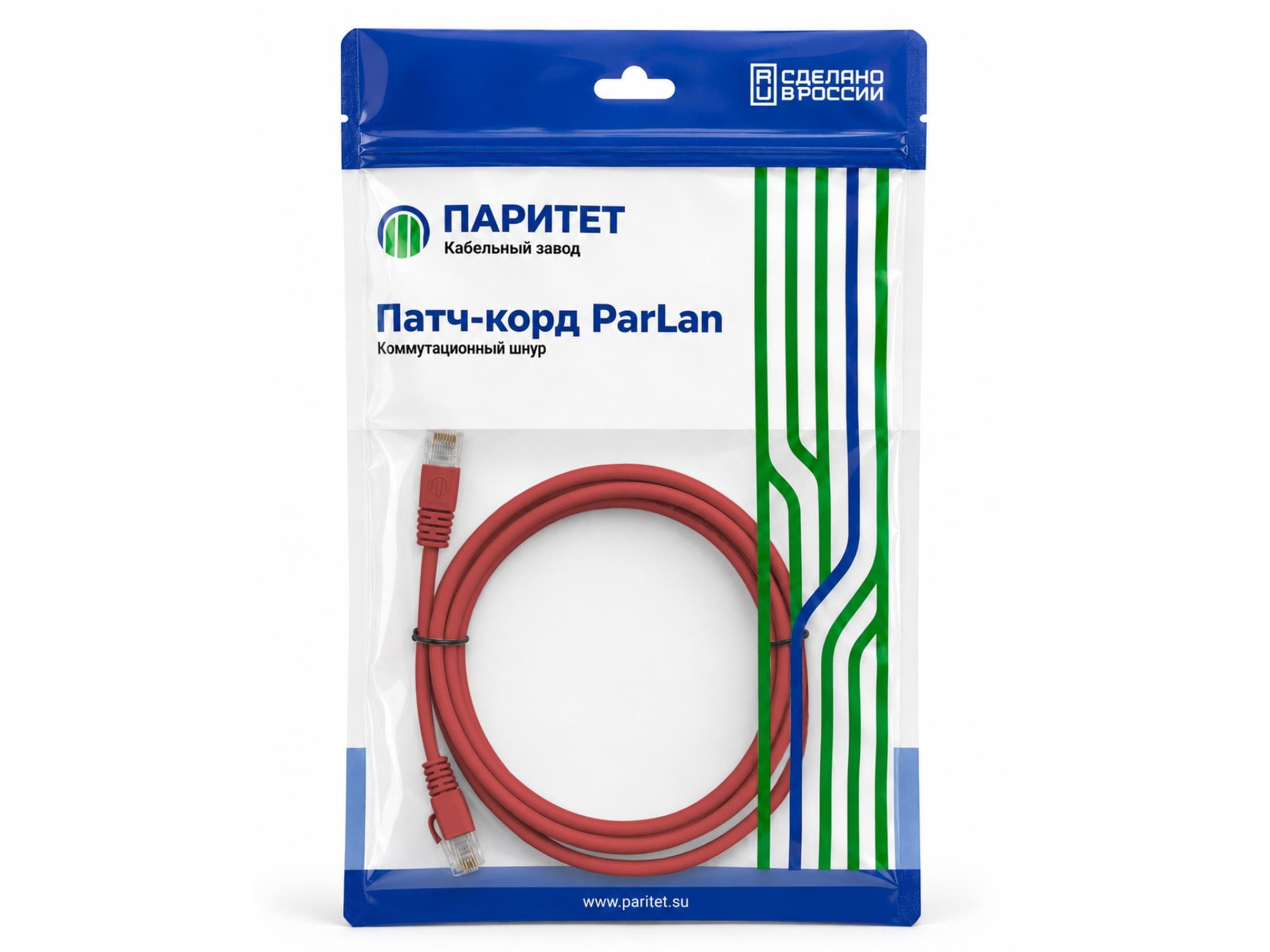 Патч-корд U/UTP Cat 6 ZH 4х2х0,60 Flex 0,25м красный