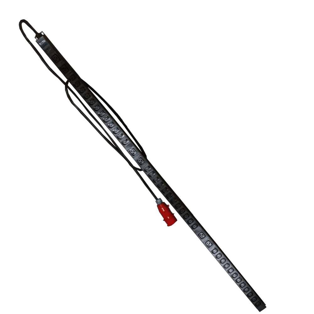 Блок розеток вертикальный  3Ф 16A без АВ 6xC19+36xC13, IEC309, шнур 3м