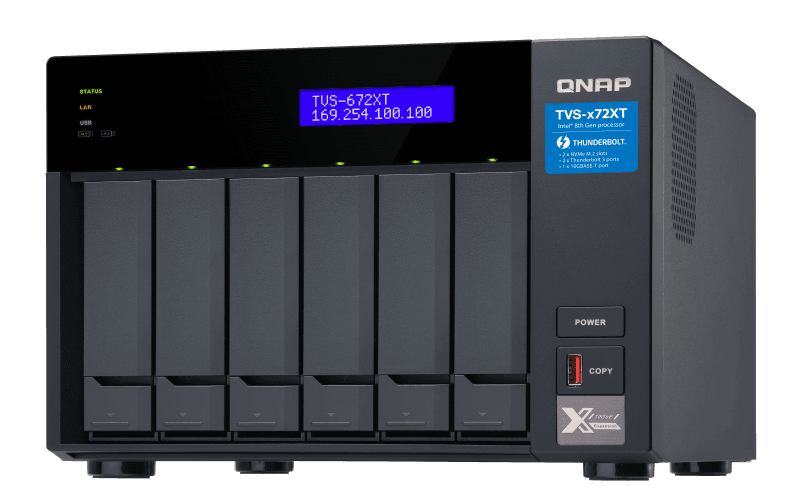 Сетевоое хранилище 6 отсеков 3,5''/2,5'', Intel Core i5 3,1 ГГц, 8 ГБ DDR4