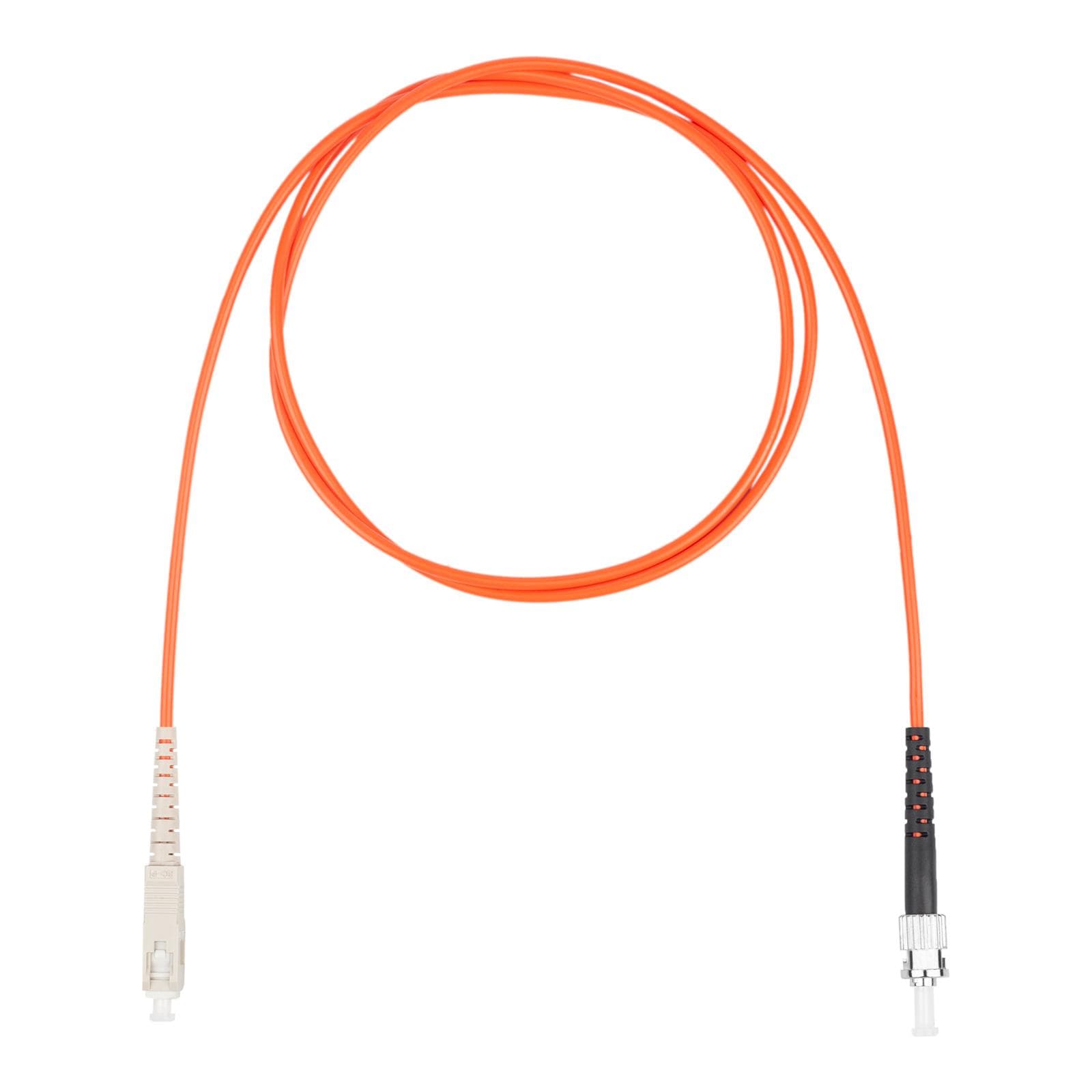 Патч-корд оптический, SC-ST симплекс (simplex) OM2, нг(А)-HF, оранжевый, 15 м