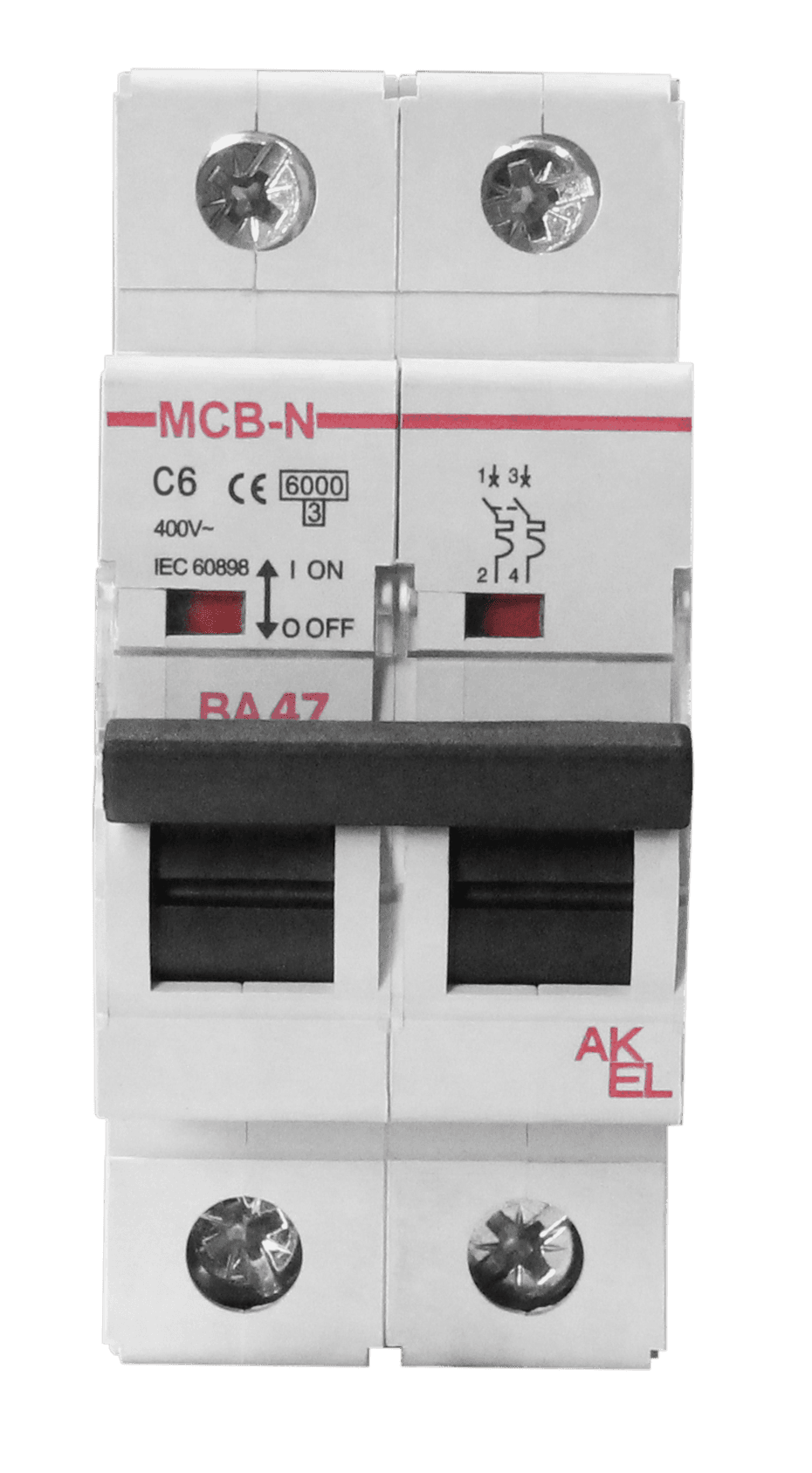 Выключатель автоматический ВА47-MCB-N-2P-C63-AC 2P/63A/C/6кА
