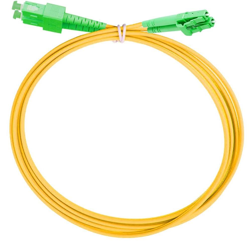 Патч-корд оптический дуплексный, OS2, 2х9/125, SC/APC-LC/APC, 1 м