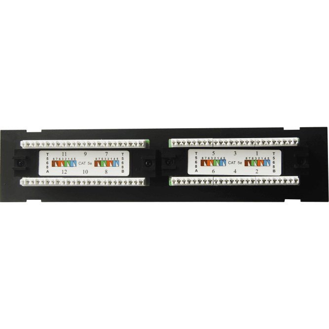 Патч-панель 19`` 1U, 12 портов, Cat 5е