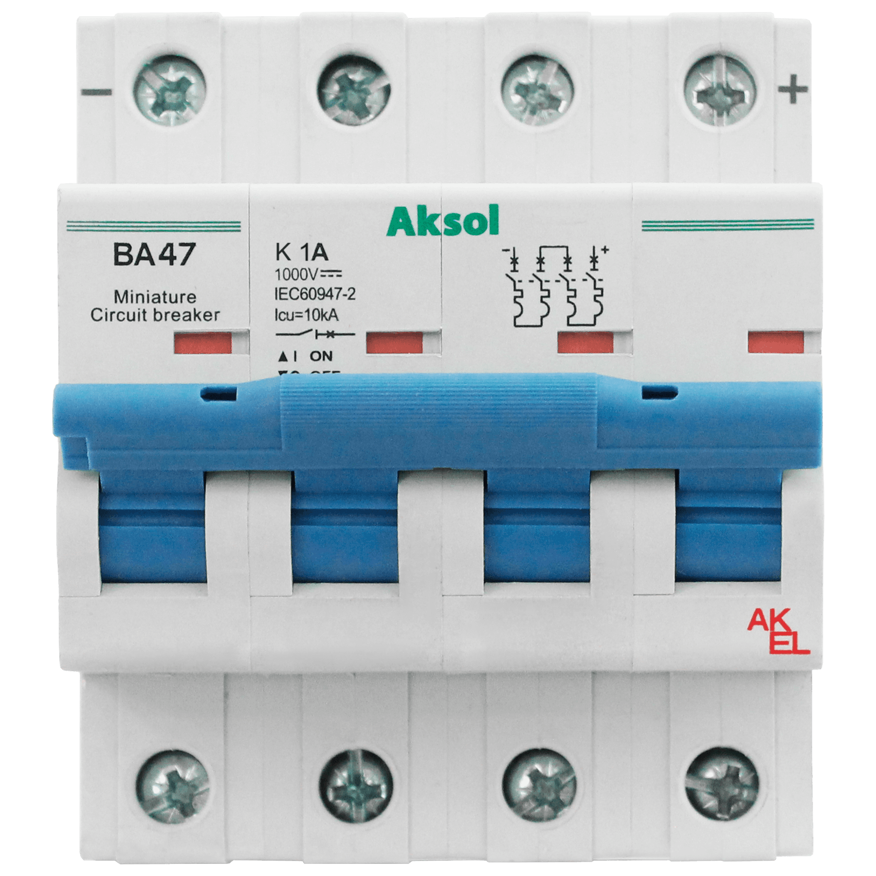 Выключатель автоматический ВА47-MCB-H-AKSOL-4P-K50-DC 4P/50A/K/10кА
