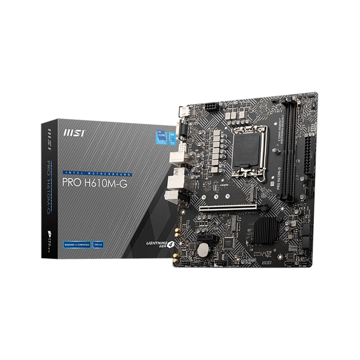 Материнская плата PRO H610M-G, Intel H610, Micro ATX