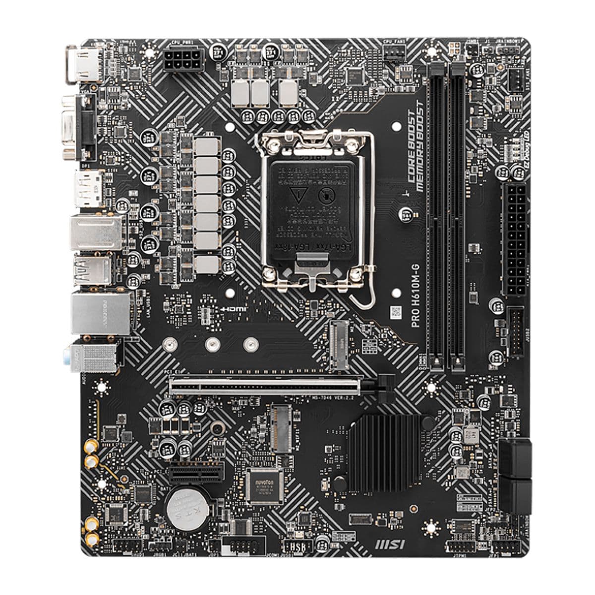Материнская плата PRO H610M-G, Intel H610, Micro ATX