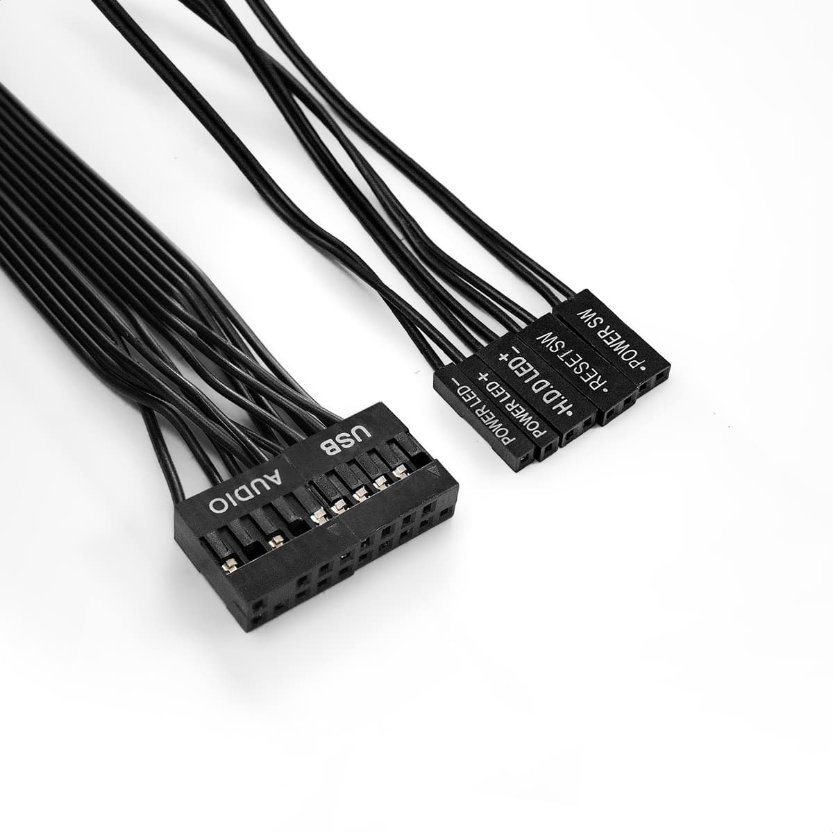 Корпус для ПК, Miditower, ATX, БП 350W, 2xUSB, аудиопорты, чёрный