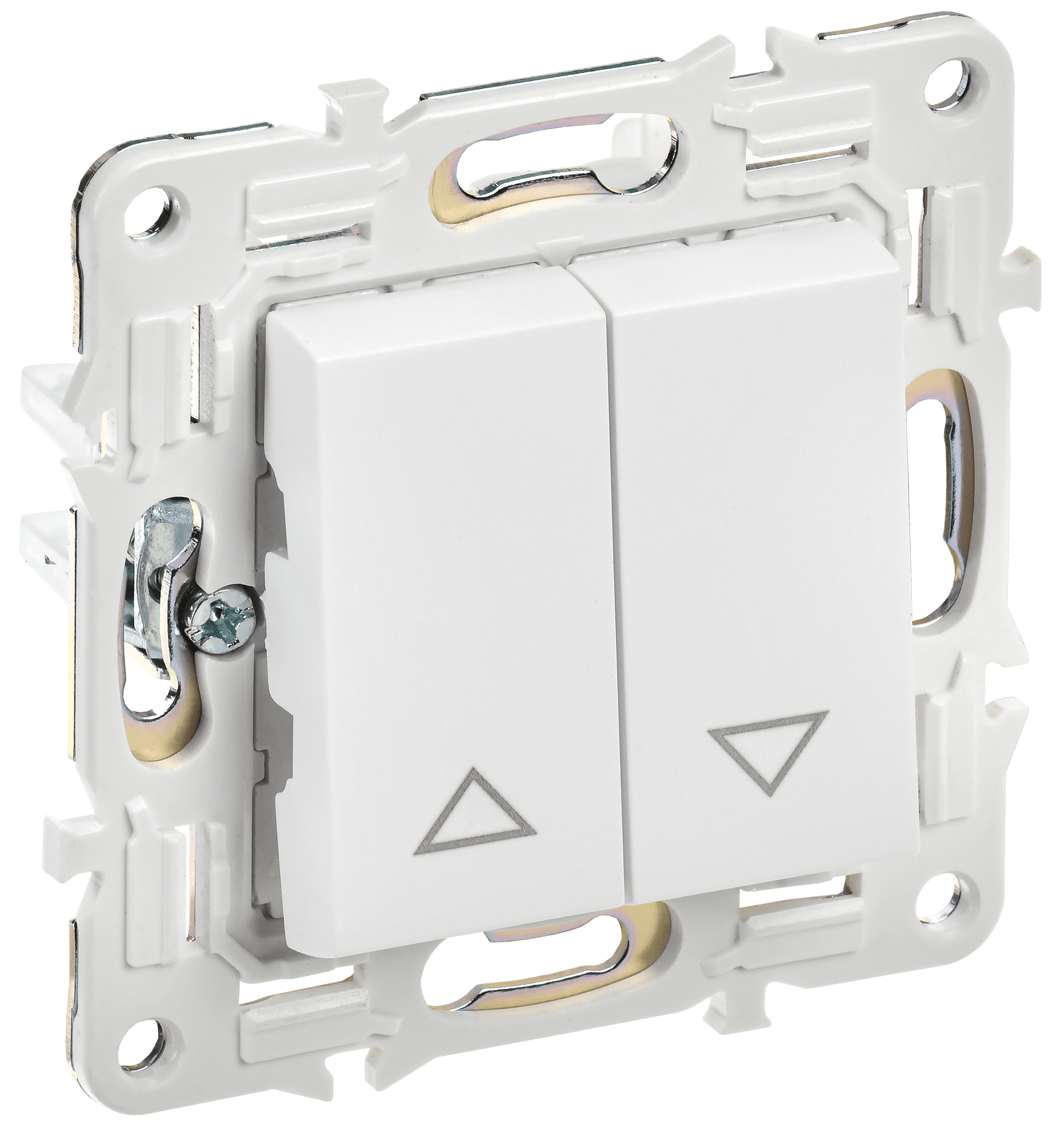 SKANDY Выключатель жалюзи 10А SK-V12W арктический белый IEK