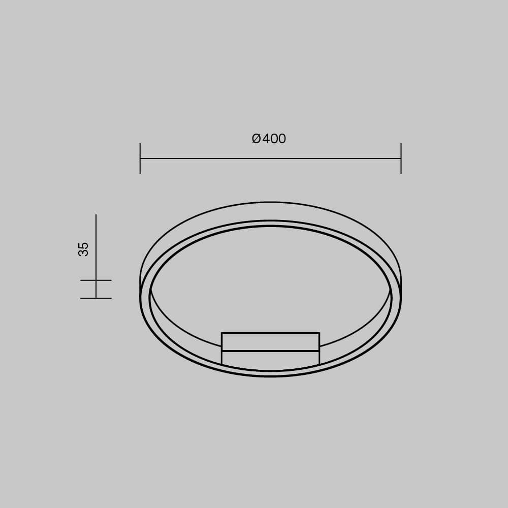 Светильник потолочный Rim LED 24W Белый
