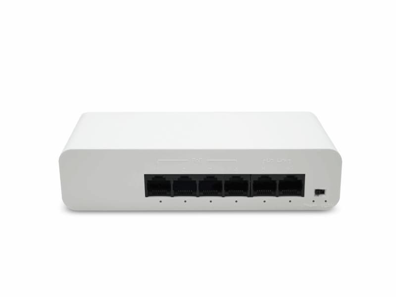 Коммутатор неуправляемый PoE 4 порта 10/100 Мбит/с RJ-45, PoE+ 2 порта 10/100 Мбит/с RJ-45, Uplink Watchdog