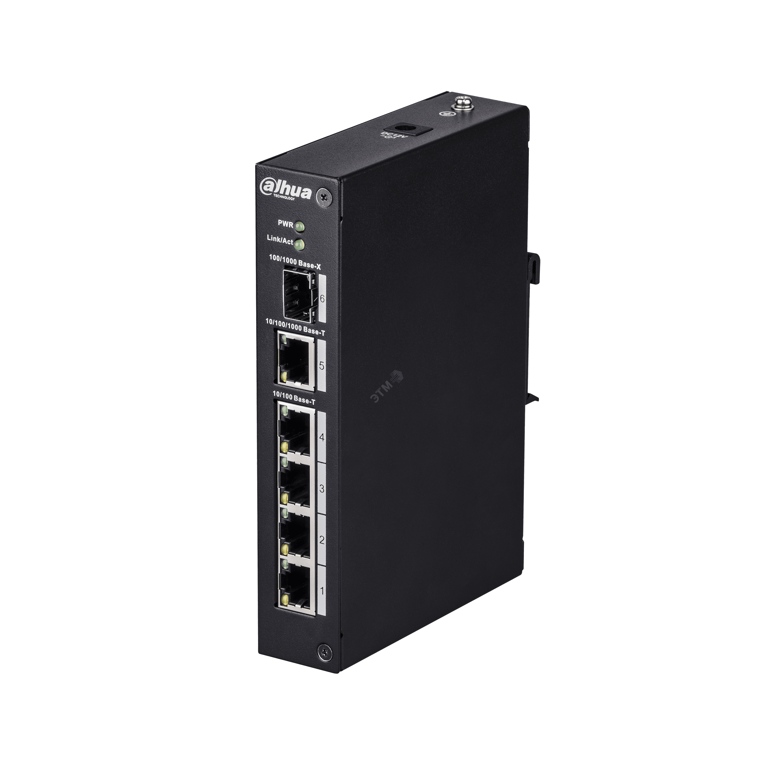 Коммутатор неуправляемый промышленный 6 портов RJ45/SFP 10 100 1000 Мб/с