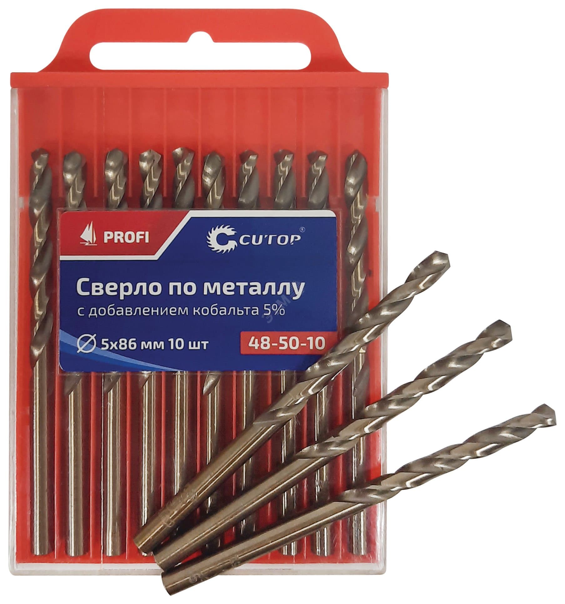 Сверло по металлу Cutop Profi с кобальтом 5%, 3.4X70 мм (10 шт)