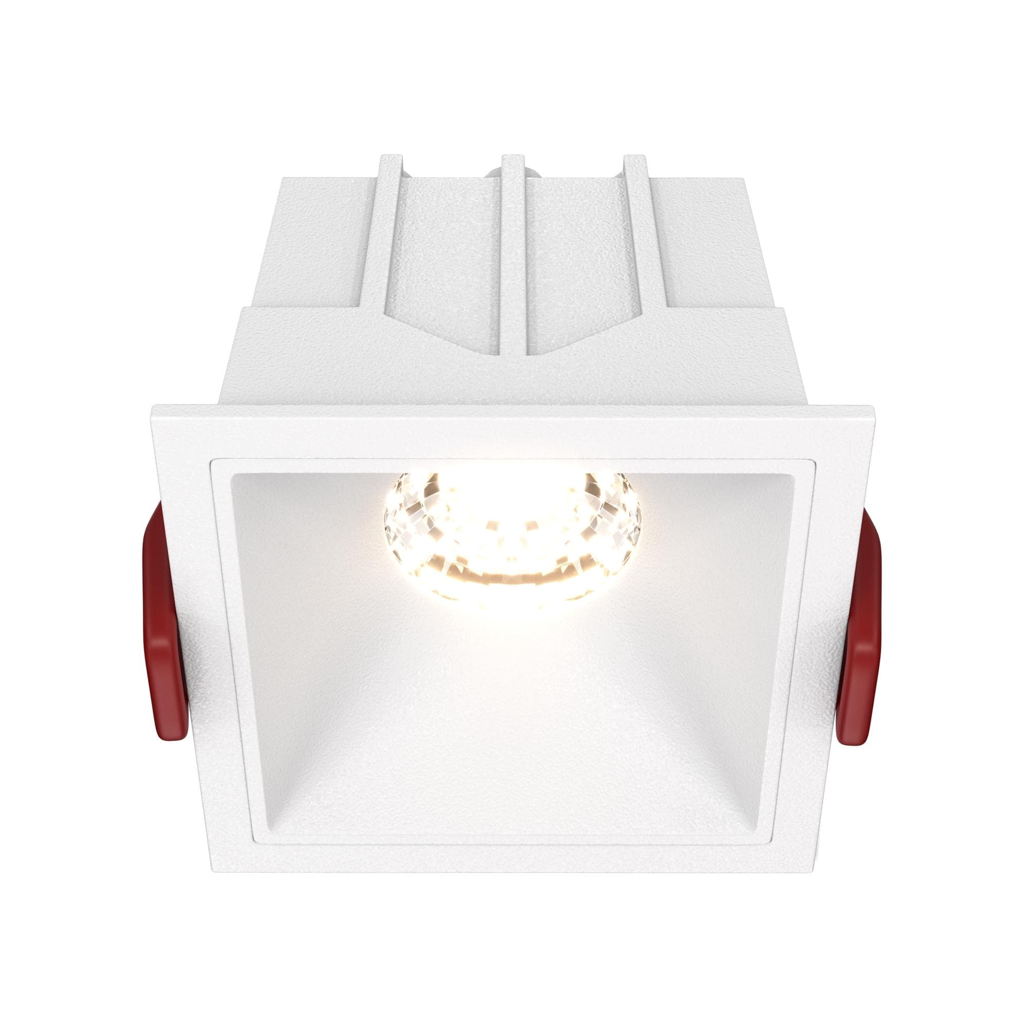 Светильник встраиваемый Downlight Alfa LED 3000K 10Вт 36 град IP20 CRI90 Белый квадрат 52х65х65мм 500Лм