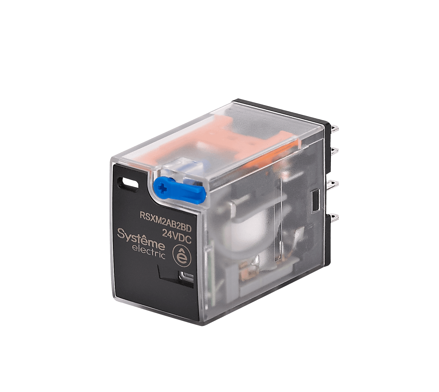 Реле промежуточное 12A 2CO 24VDC тест кнопка LED