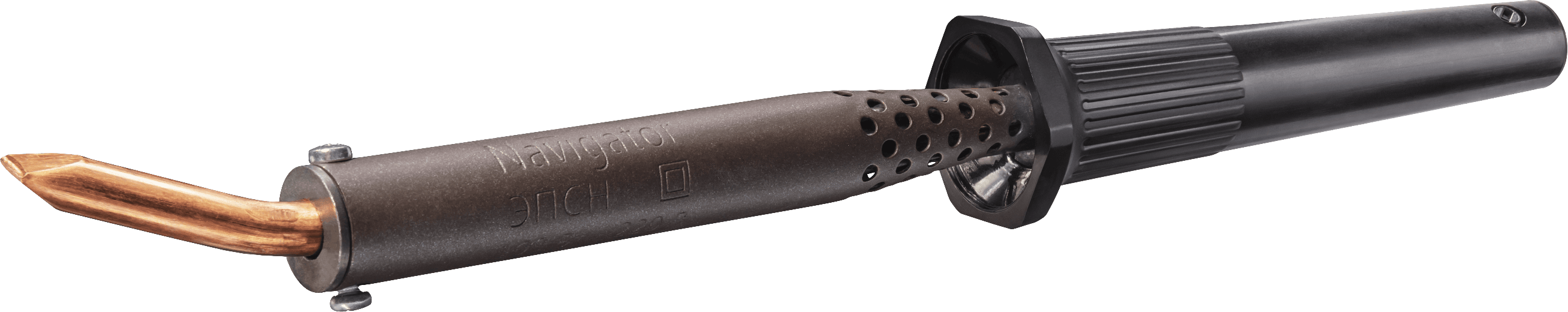 Паяльник пластиковая ручка клин изогнутый NSE-Pes02-80W-СI