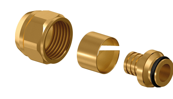 Адаптер обжимной 16x2,2-1/2' ВР, для труб PE-Xa, латунь, Flex-X