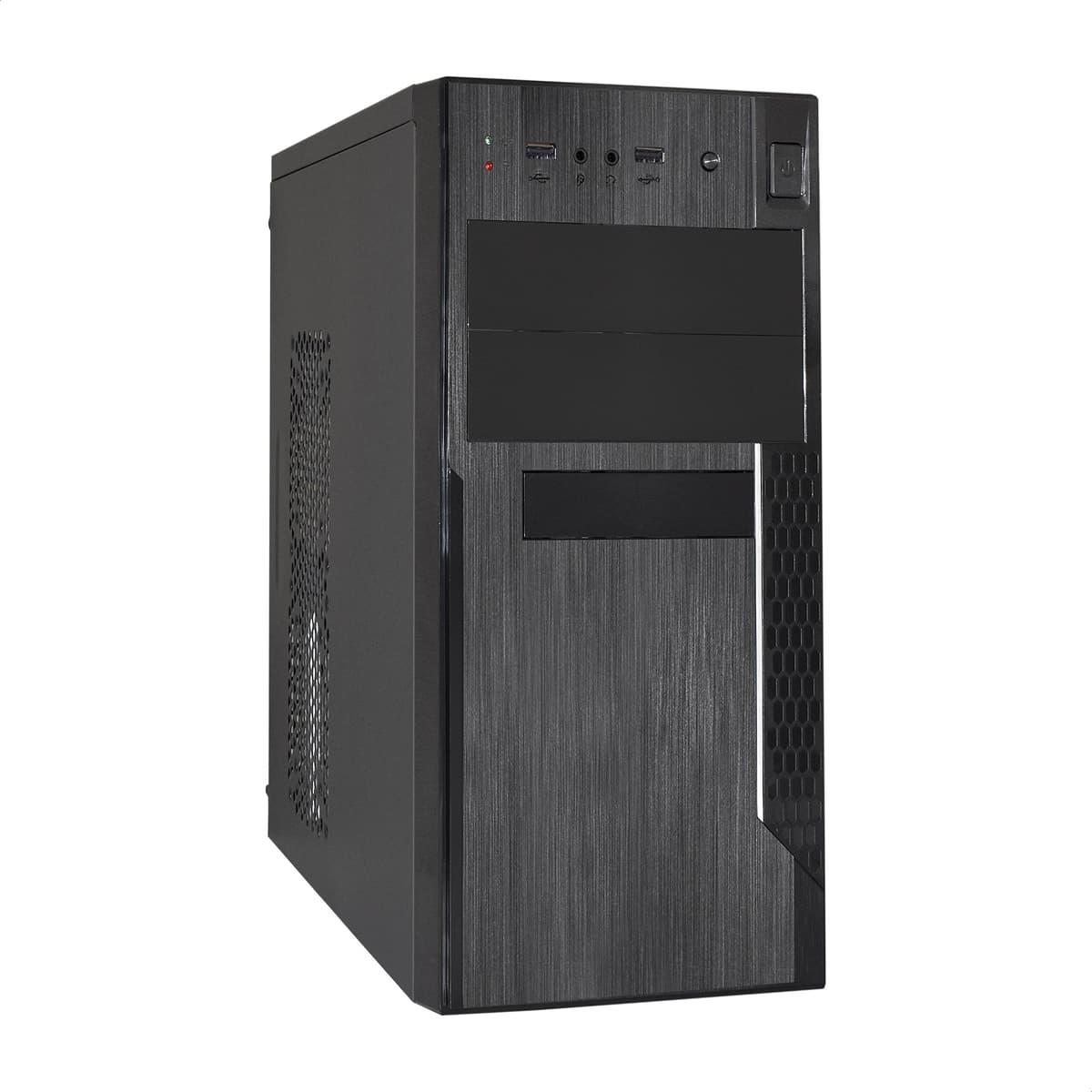 Корпус для ПК, Minitower, mATX, БП 400W, 2xUSB, аудио, чёрный
