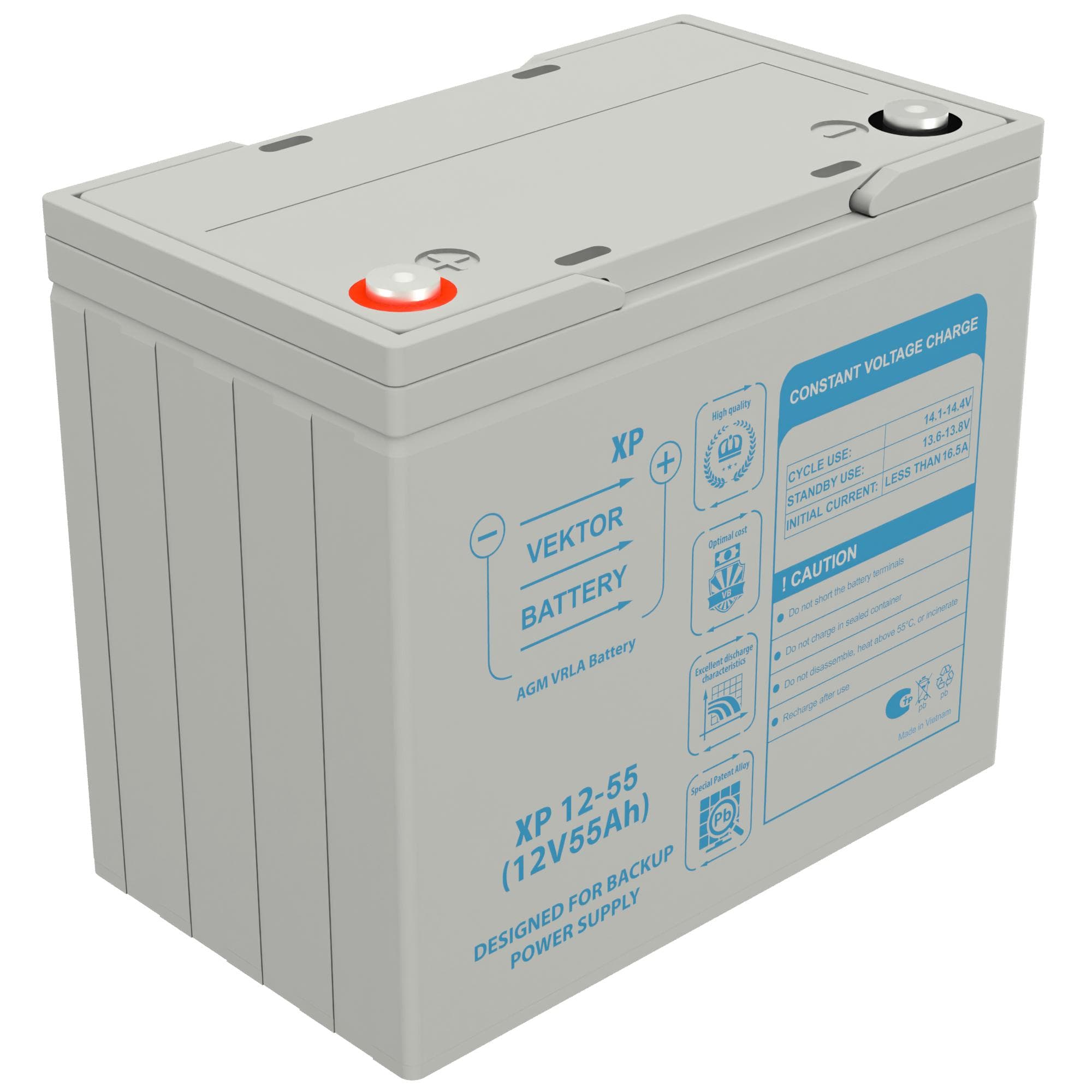 Аккумуляторная батарея VEKTOR BATTERY XP 12-55