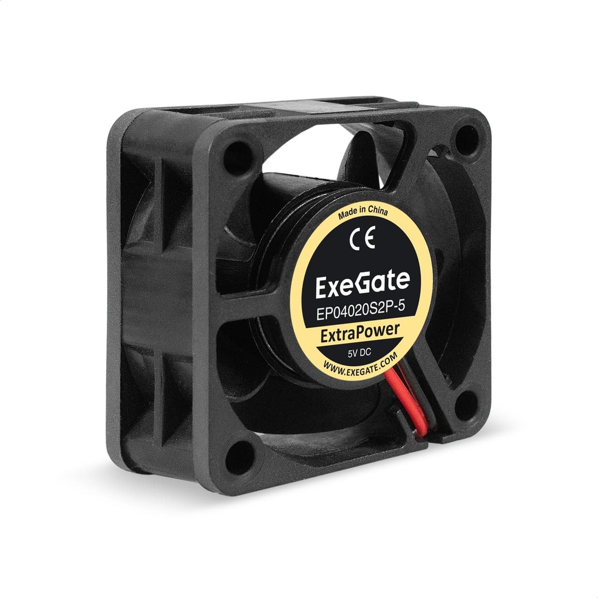 Вентилятор для корпуса 5В DC ExtraPower, 40x40x20 мм, 2pin, 7000RPM, 30dBA, подшипник скольжения