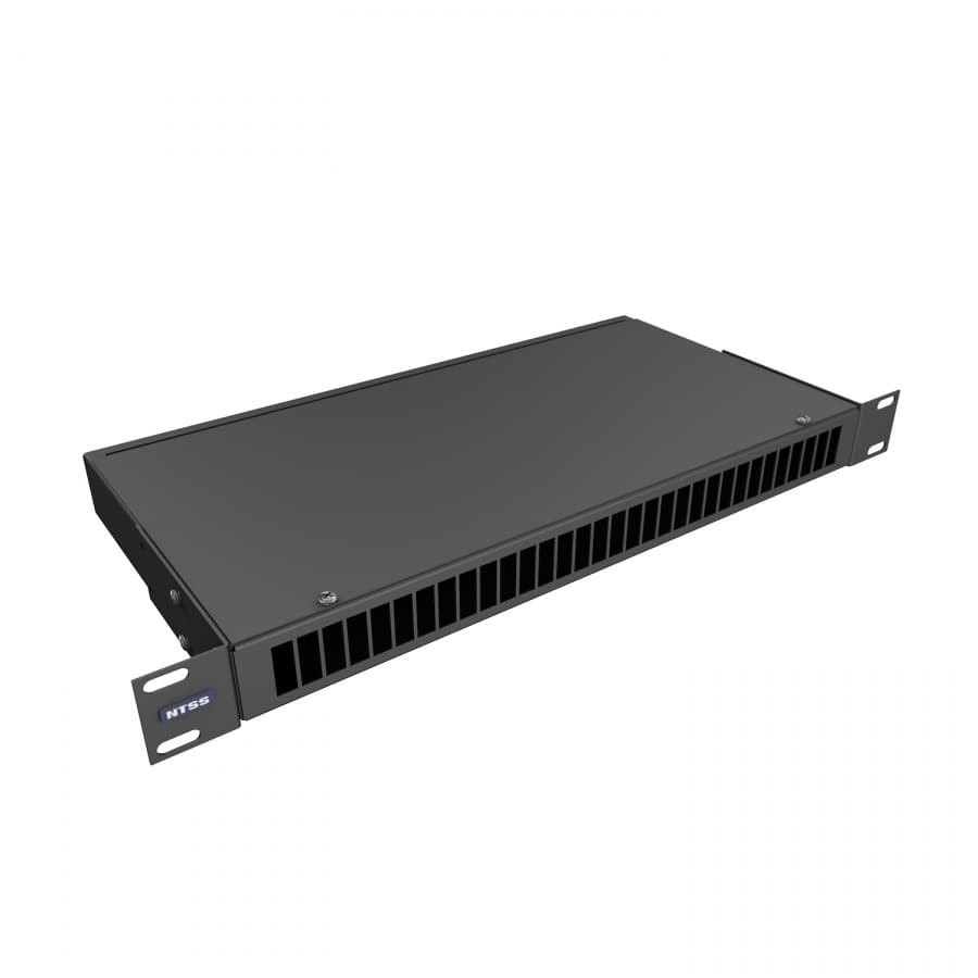 Кросс оптический 19'' укомплектованный 1U, 16 портов SCUPC duplex, 50125 мкм ОМ3 черный RAL 9005